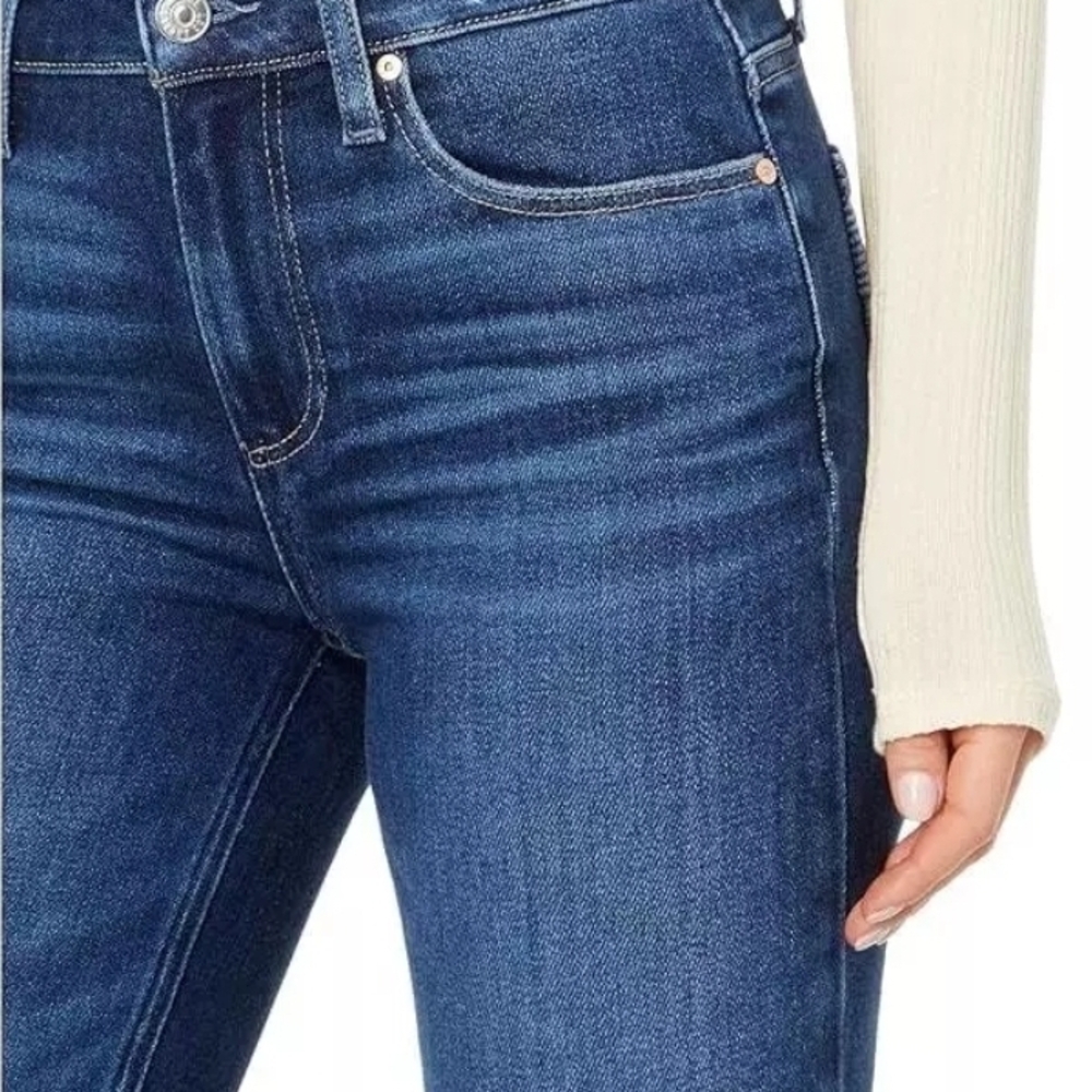 Paige Transcend Hoxton Ankle High Rise Skinny Jeans in Emotion Distressed 27